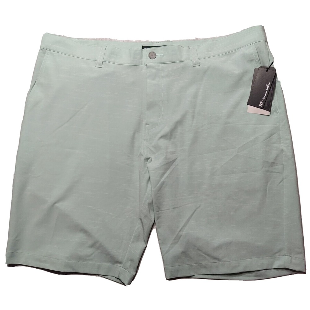 TRAVIS MATHEW PRESTIGE Men 42 Green On‎ A Boat 10" Inseam Golf Shorts NEW READ
